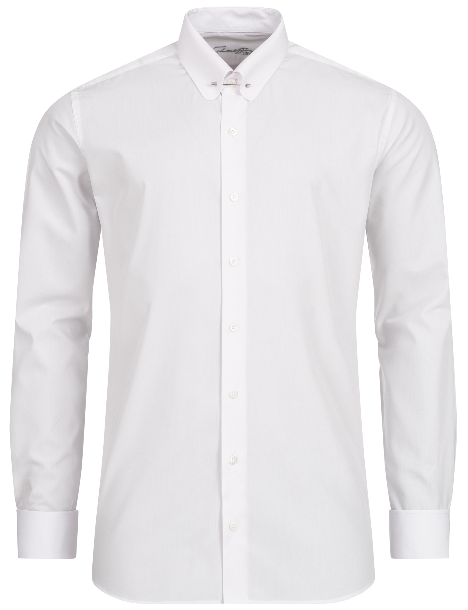 Tailliertes, weißes Schaeffer Piccadilly Hemd